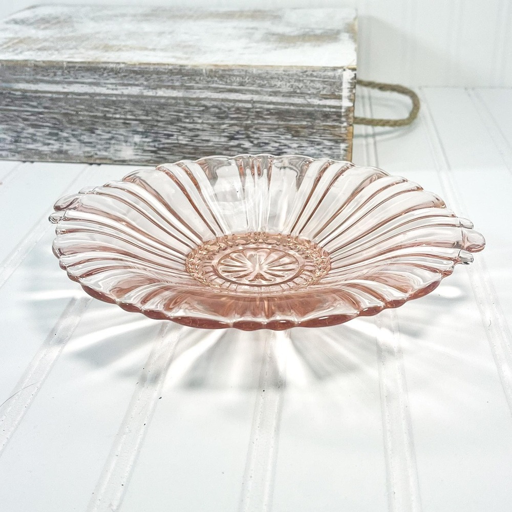 Pink Anchor Hocking Ripple Bowl - Pink Serving Dishes